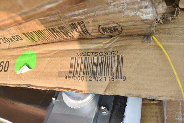 BRAND NEW SCRATCH AND DENT! Steelton 522ETSG3060 30" x 60" 18 Gauge 430 Stainless Steel Work Table with Undershelf. May Be Missing Pieces. - Image 3 of 3