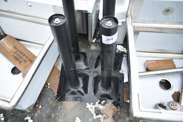 4 BRAND NEW SCRATCH AND DENT! Black Metal Table Base Column. 4 Times Your Bid! - Image 4 of 5