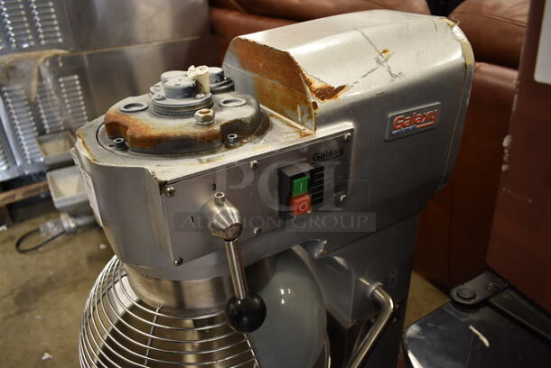 Galaxy 177GMIX20 Commercial 20 Quart Planetary Dough Mixer w/ Stainless Steel Mixing Bowl, Bowl Guard, Dough Hook and Paddle Attachments. 110 Volts, 1 Phase. Cannot Test Due To Cut Power Cord - Image 4 of 9