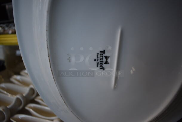 9 White Ceramic Oval Plates. 11.5x16x1. 9 Times Your Bid! - Image 4 of 4