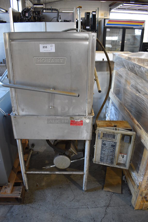 Hobart Model AM-14C Stainless Steel Commercial Pass Through Dishwasher. 400-460 Volts, 3 Phase. 40x28x67 - Image 1 of 7