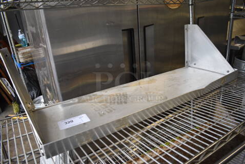 Metal Shelf w/ Wall Mount Brackets. 36x12x12
