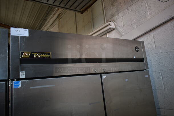 2014 True TG2R-2S ENERGY STAR Stainless Steel Commercial 2 Door Reach In Cooler w/ Poly Coated Racks. 115 Volts, 1 Phase. Tested and Working! - Image 2 of 6