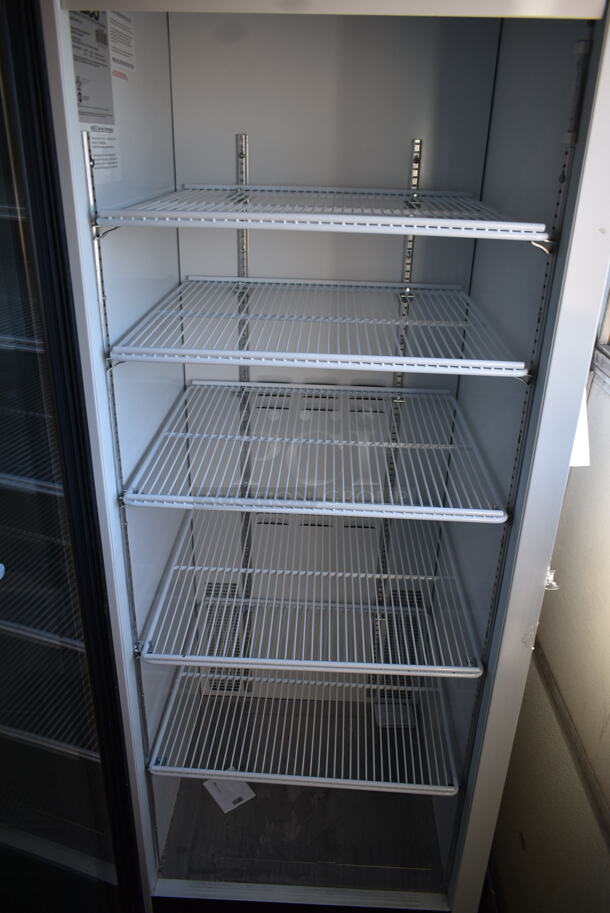 2019 Habco SE18 Metal Commercial Single Door Reach In Cooler Merchandiser w/ Poly Coated Racks. 115 Volts, 1 Phase. Tested and Working! - Image 3 of 4