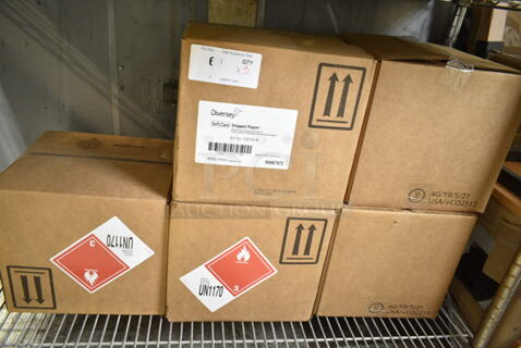 5 Boxes of 6 BRAND NEW Diversey SoftCare Impact Foam Instant Hand Sanitizer. 5 Times Your Bid!