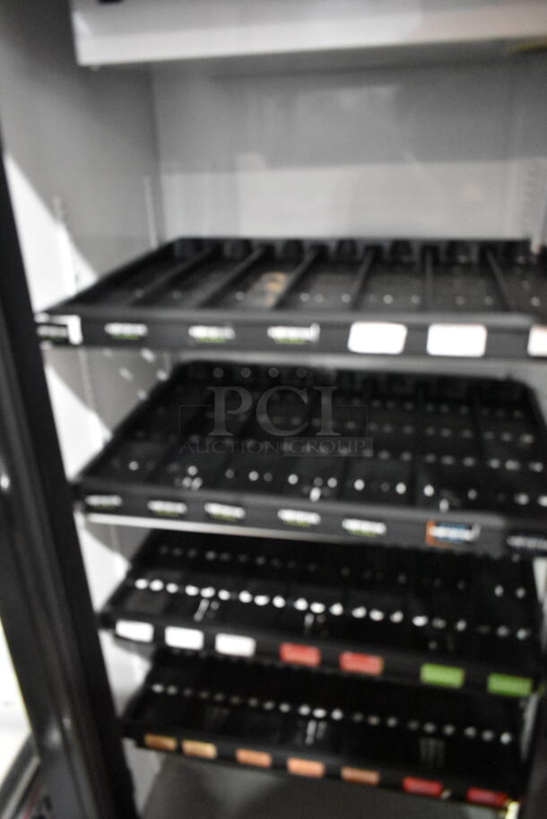 2015 True GDM-41SL-60-LD ENERGY STAR Metal Commercial 2 Door Reach In Cooler Merchandiser w/ Poly Coated Racks. 115 Volts, 1 Phase. Tested and Working! - Image 3 of 6