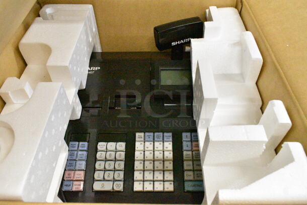 2 Various Items IN ORIGINAL BOX Including Sharp XE-A407 Cash Register and Brother DCP-L2550 Printer. 2 Times Your Bid!  - Image 6 of 7