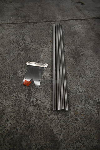 ALL ONE MONEY! Lot of 4 Poles and 2 Brackets.