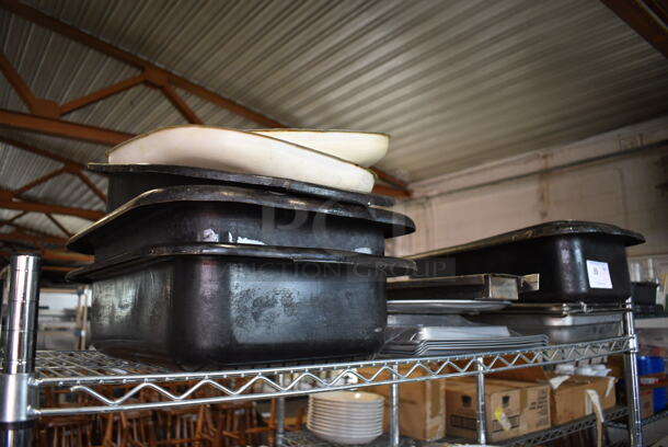 ALL ONE MONEY! Tier Lot of Various Metal Items Including Slow Cooker Inserts and Baking Pans - Image 2 of 5