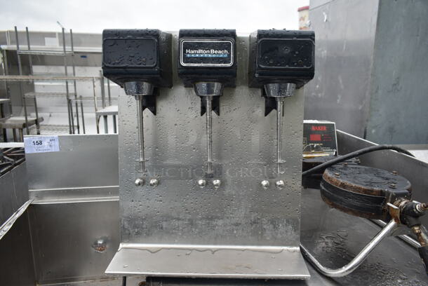 Hamilton Beach 950 Stainless Steel Commercial Countertop 2 Head Drink Mixer. 115 Volts, 1 Phase. Tested and Does Not Power On - Image 3 of 5
