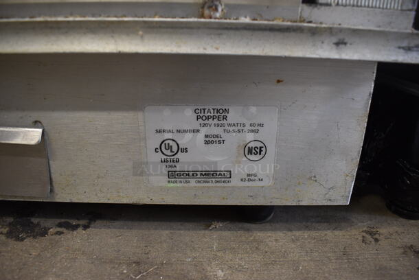 Gold Medal Model 2001ST Metal Commercial Countertop Popcorn Machine Merchandiser. 120 Volts, 1 Phase. 28x21x40.5. Cannot Test Due To Plug Style - Image 5 of 7