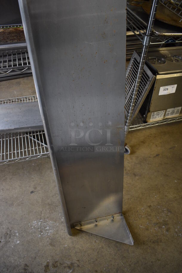 Stainless Steel Shelf w/ Wall Mount Brackets. 72x12x8 - Image 2 of 3
