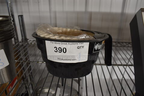 Black Poly Iced Tea Brew Basket. 9x10x6