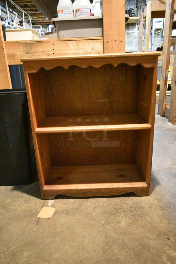 Wooden Bookshelf. (basement)  - Image 6 of 6