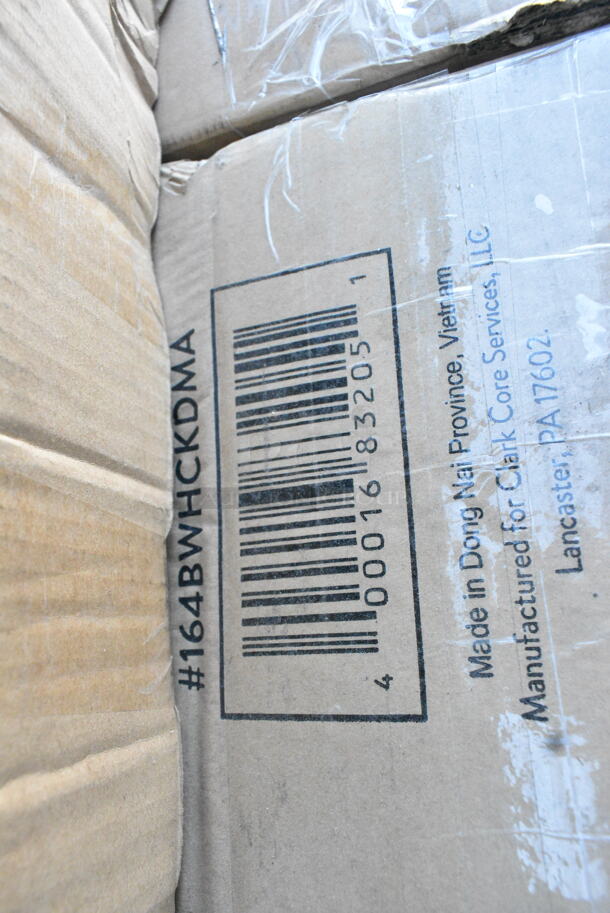 4 BRAND NEW SCRATCH AND DENT! Lancaster Table & Seating 164BWHCKDMA Bar Height Wooden High Chair with Mahogany Finish - Unassembled. 4 Times Your Bid! May Be Missing Pieces.   - Image 2 of 5