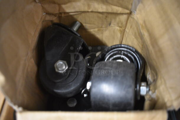 ALL ONE MONEY! Lot of 4 Commercial Casters. 3x4x4