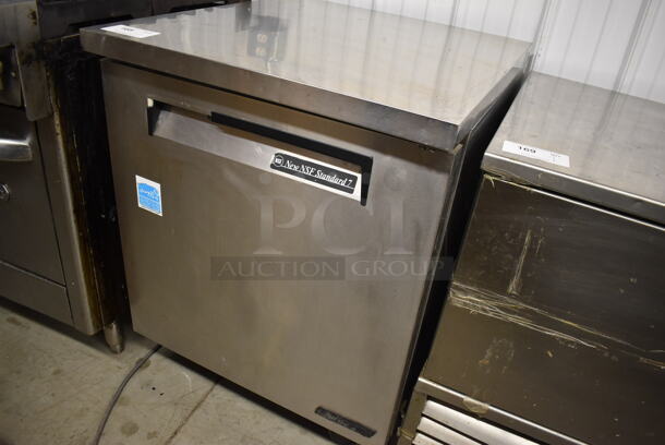 Turbo Air TUR-28SD Stainless Steel Commercial Single Door Undercounter Cooler on Commercial Casters. 115 Volts, 1 Phase. 27.5x30x37. Tested and Powers On But Does Not Get Cold - Image 3 of 5