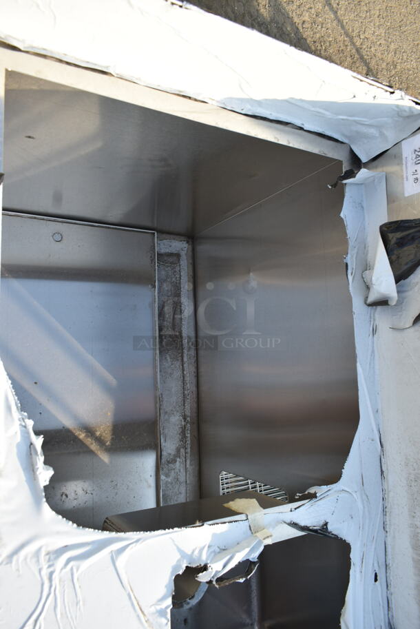 BRAND NEW SCRATCH AND DENT! Stainless Steel Commercial Counter w/ Sink Bay, Opening and Under Shelf.  - Image 6 of 6