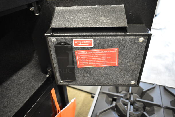 BRAND NEW SCRATCH AND DENT! Black Metal 2 Compartment Safe.  - Image 8 of 12