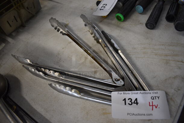 4 Various Metal Tongs. Includes 11.5". 4 Times Your Bid! - Image 1 of 2