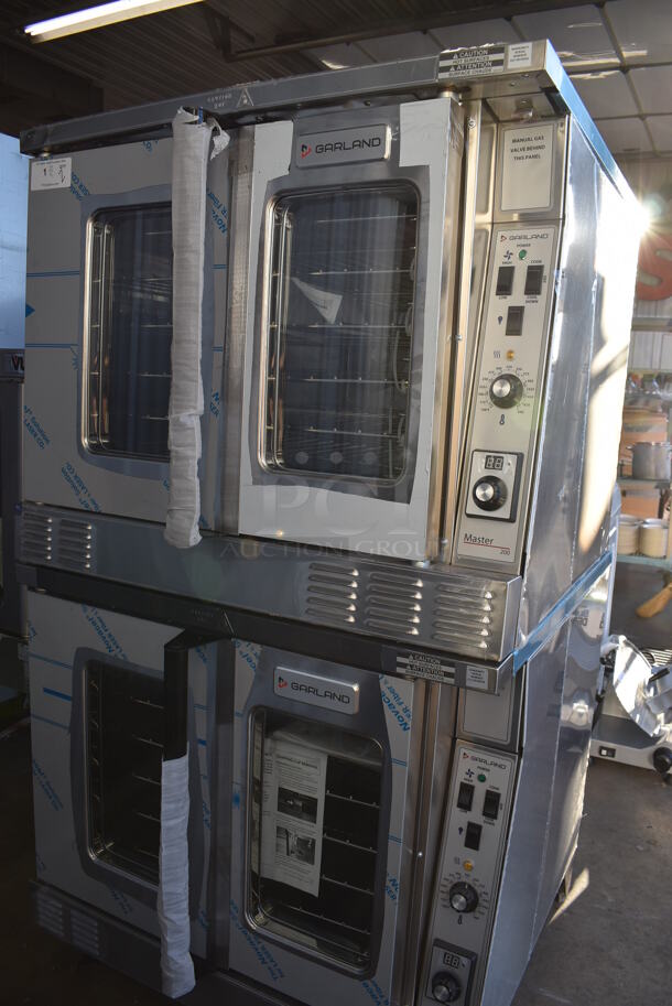 2 BRAND NEW SCRATCH AND DENT! 2022 Garland MCO-GS-10S Master 200 Natural Gas Powered Full Size Convection Ovens w/ View Through Doors, Metal Oven Racks and Thermostatic Controls. 60,000 BTU. 38x38x71. 2 Times Your Bid! - Image 3 of 12