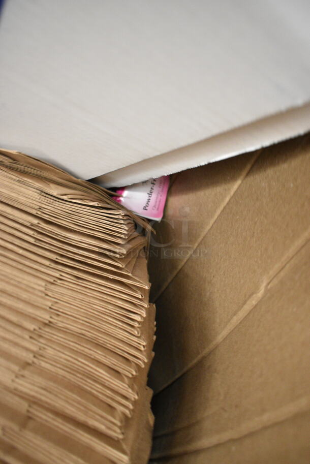 PALLET LOT of 15 BRAND NEW Boxes Including Noble 394365XL Noble Products Powder-Free Disposable Clear Vinyl Gloves for Foodservice - Extra Large - 1000/Case, Dart Performer Foam Hinged Lid Containers, 612509HD Round Heavy Weight Foil Take-Out Pan, 395TO9121 Compartment Take-Out Container, Brown Bags, Cardboard Boxes. 15 Times Your Bid! - Image 9 of 9