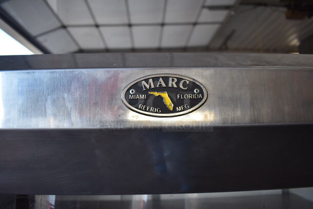 Marc Stainless Steel Commercial Open Grab N Go Merchandiser w/ Metal Shelves. 115 Volts, 1 Phase. 50x35x77. Tested and Powers On But Temps at 50 Degrees - Image 4 of 6