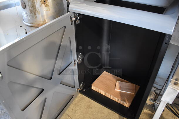 2 BRAND NEW IN BOX! Rubbermaid Gray Metal Trash Can Shell. 24.5x18.5x46.5. 2 Times Your Bid! - Image 6 of 6