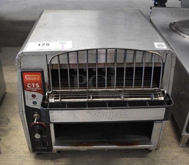 Waring Model CTS1000 Stainless Steel Commercial Countertop Conveyor Toaster Oven. 120 Volts, 1 Phase. 15x18x14. Tested and Working!