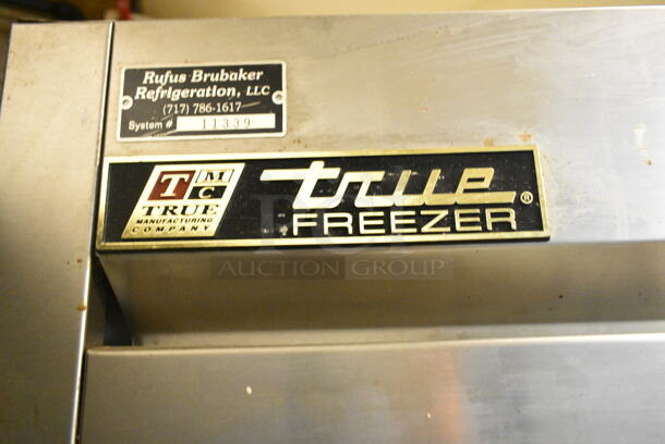 True T-23F Stainless Steel Commercial Single Door Reach In Freezer w/ Poly Coated Racks on Commercial Casters. 115 Volts, 1 Phase. This Unit Was In Working Condition When the Restaurant Closed. (kitchen) - Image 3 of 7