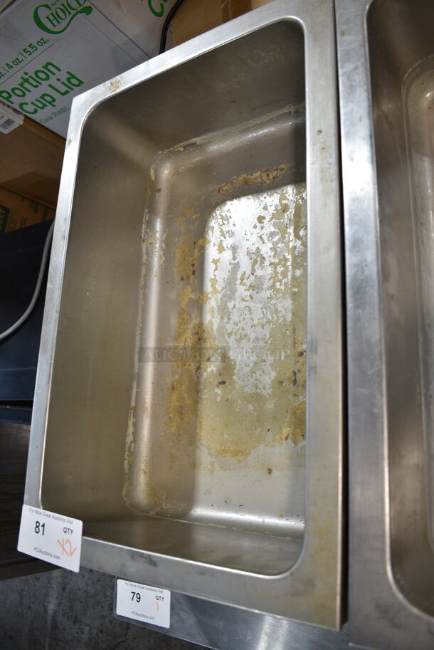 2 Adcraft FW-1200WF Stainless Steel Commercial Countertop Food Warmer. 120 Volts, 1 Phase. 2 Times Your Bid! Tested and Working! - Image 4 of 6