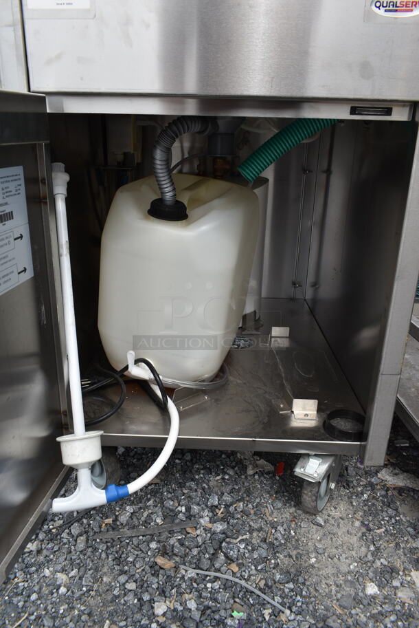 QualServ Stainless Steel Commercial Single Bay Portable Sink w/ Faucet and Handles on Commercial Casters. 120 Volts, 1 Phase. - Image 7 of 9