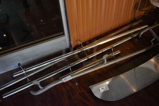 ALL ONE MONEY! Lot of Metal Foot Rails. Includes 85". (lounge) - Image 1 of 4