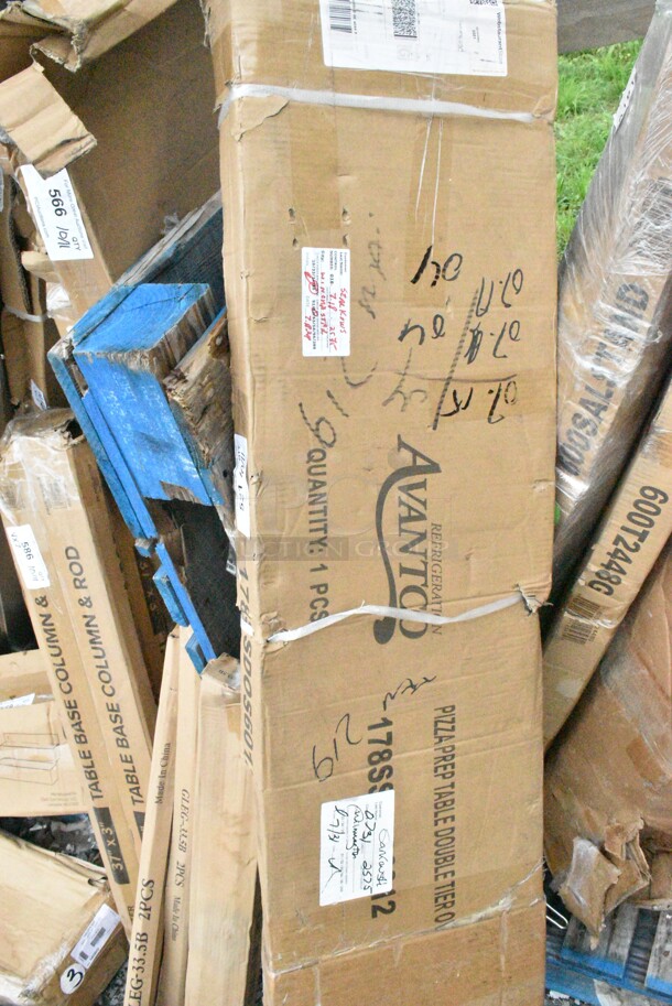 BRAND NEW SCRATCH AND DENT! Avantco 178SSDOS6012 Stainless Steel Double Deck Overshelf - 12" x 60". May Be Missing Pieces.  - Image 2 of 3