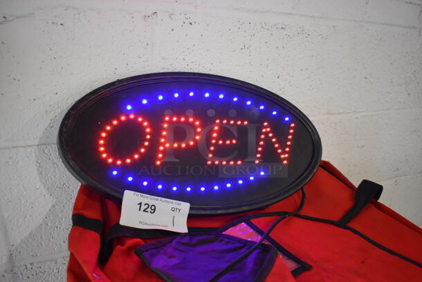 Light Up Open Sign. 19x1x10. Tested and Working! - Image 5 of 6