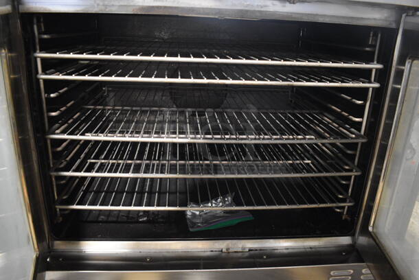 Baker's Pride Model BCO-E1 Stainless Steel Commercial Electric Powered Full Size Convection Oven w/ View Through Doors, Metal Oven Racks and Thermostatic Controls. Comes w/ 4 Legs! 240 Volts, 1 Phase. 38x38x27. 29" Legs. - Image 6 of 7