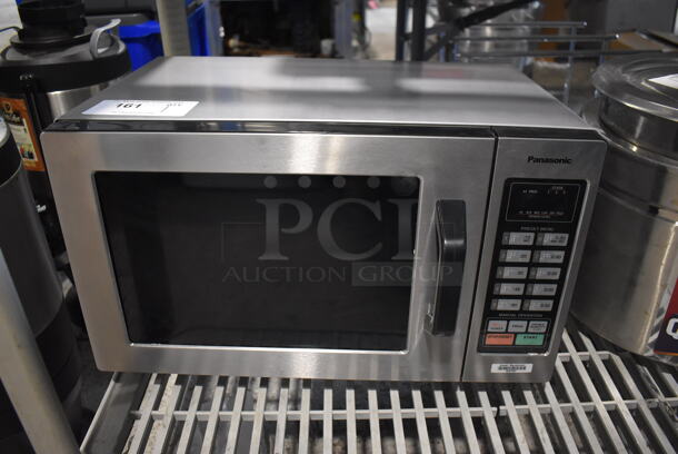 Panasonic NE-1054T Stainless Steel Commercial Countertop Microwave Oven. 120 Volts, 1 Phase. 20x15x12 - Image 1 of 5
