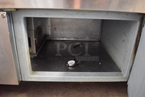 Delfield Stainless Steel Commercial Cold Pan Buffet Station w/ 2 Doors. 60x36x36. Tested and Powers On But Does Not Get Cold - Image 6 of 8
