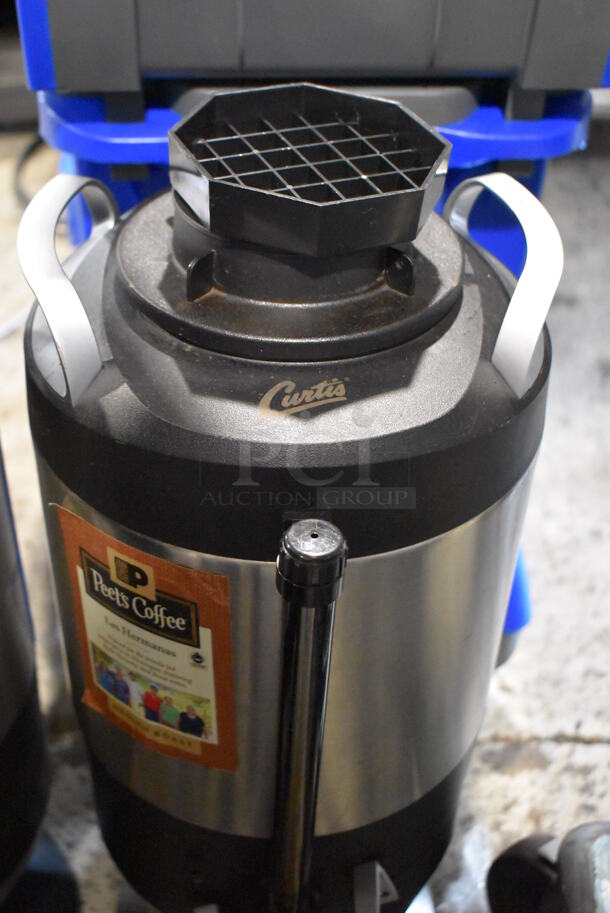 2 Curtis TXSG1501S600 Stainless Steel Coffee Urn Dispenser. 9x14x23. 2 Times Your Bid! - Image 4 of 6