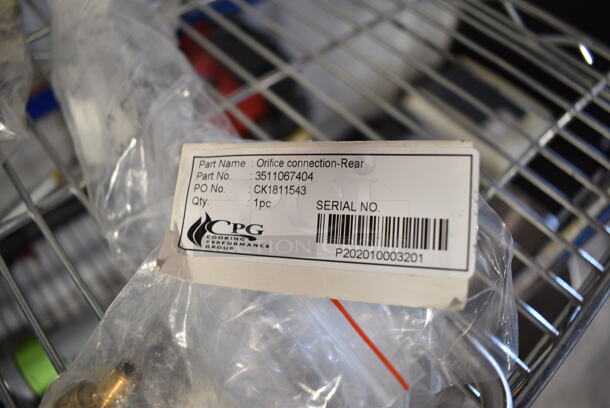 6 BRAND NEW SCRATCH AND DENT! Items; Cooking Performance Group 3511470654 Natural Gas Safety Control Valve for CF15 and CF30 Countertop Fryers, Cooking Performance Group 3511472152 Pilot Pipe for Manual Grills and Charbroilers, Cooking Performance Group 3511470489 Burner Assembly for CF15 and CF30 Countertop Fryers, Cooking Performance Group 3511067404 Rear Orifice Connector, Cooking Performance Group 3511473192 Front Main Pipe Assembly. 6 Times Your Bid! - Image 6 of 7