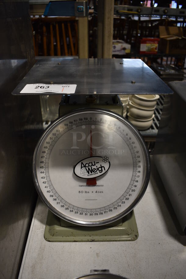 AccuWeigh Metal Countertop Food Portioning Scale. 12x14x14