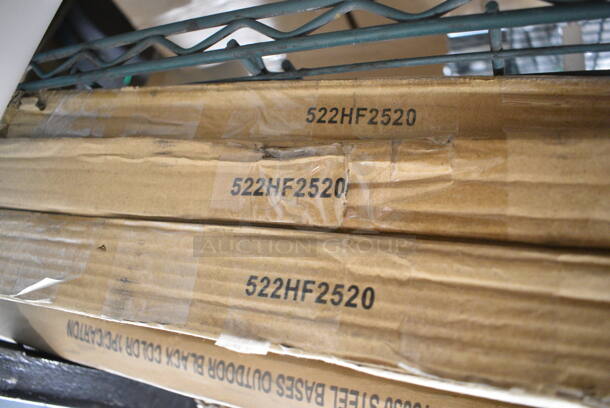 4 BRAND NEW IN BOX! 1 Lancaster Table & Seating 427T3030  Excalibur 30" x 30" Cross Outdoor Table Base Plate and 3 Steelton 522HF2520 20"(H) x 25"(W) x 2"(T) Stainless Steel Hood Filter. 4 Times Your Bid! - Image 4 of 4