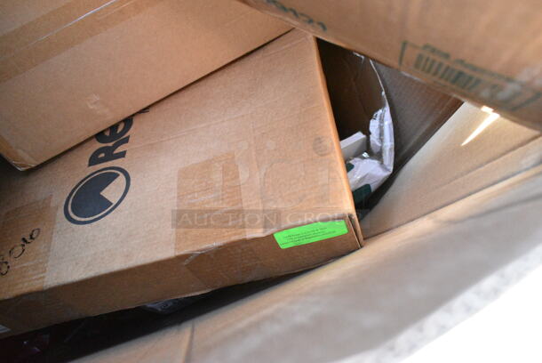 20 BRAND NEW Boxes Including 395TO9121 EcoChoice 9" x 12" x 3" Bagasse 1 Compartment Take-Out Container - 150/Case, 395TO993 EcoChoice 9" x 9" x 3" Compostable Sugarcane / Bagasse 3 Compartment Takeout Container - 200/Case. 20 Times Your Bid!  - Image 10 of 12