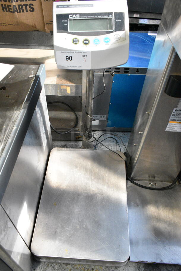 CAS BW-60 Floor Style Scale. Tested and Working! - Image 1 of 4