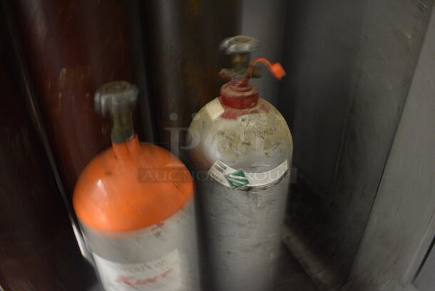 2 Metal Carbon Dioxide Tanks. 8x8x26, 8x8x28. Buyer Must Pick Up - We Will Not Ship This Item. 2 Times Your Bid! (kitchen) - Image 2 of 5