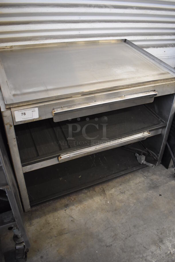 Stainless Steel Commercial Countertop 2 Tier Warming Display Case Merchandiser. 41x26x31. Cannot Test Due To Missing Power Cord - Image 4 of 4