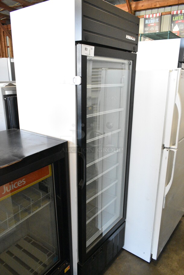 2019 Habco SE18 Metal Commercial Single Door Reach In Cooler Merchandiser w/ Poly Coated Racks. 115 Volts, 1 Phase. Tested and Working! - Image 2 of 4