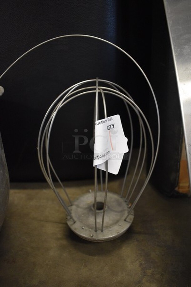 Metal Commercial Whisk Attachment for  Mixer. See Pictures for Damage. 7.5x7.5x11.