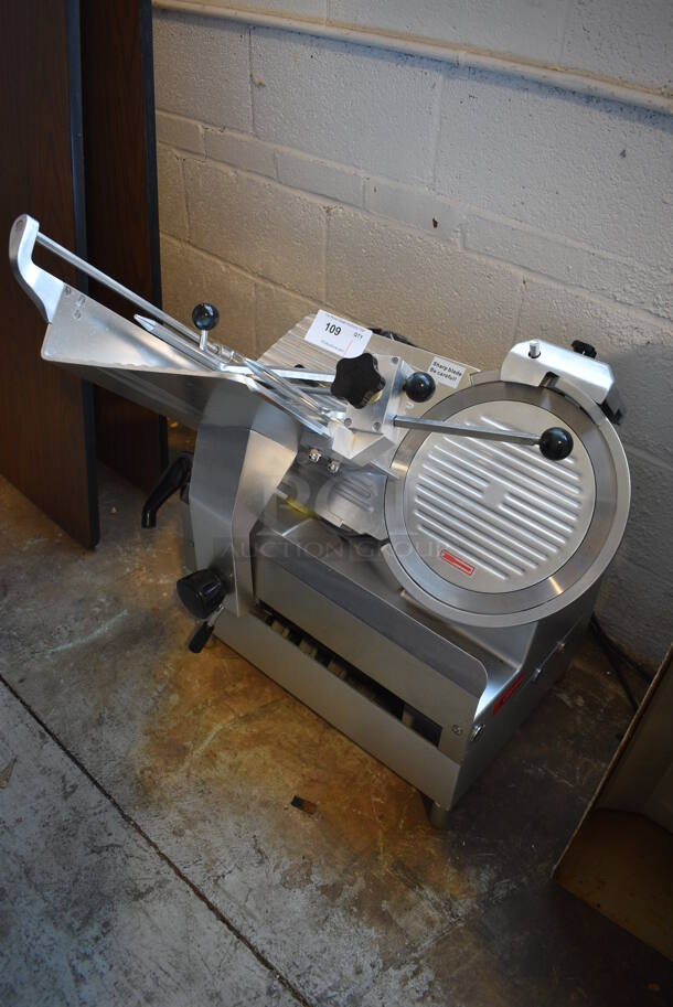 Avantco Stainless Steel Commercial Countertop Automatic Meat Slicer w/ Blade Sharpener. 24x22x31. Tested and Working! - Image 2 of 9