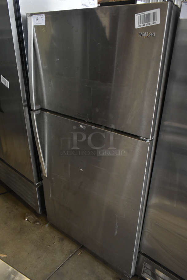 Whirlpool 21MSTFATR6 Stainless Steel Cooler Freezer Combo. 115 Volts, 1 Phase. Tested and Working!